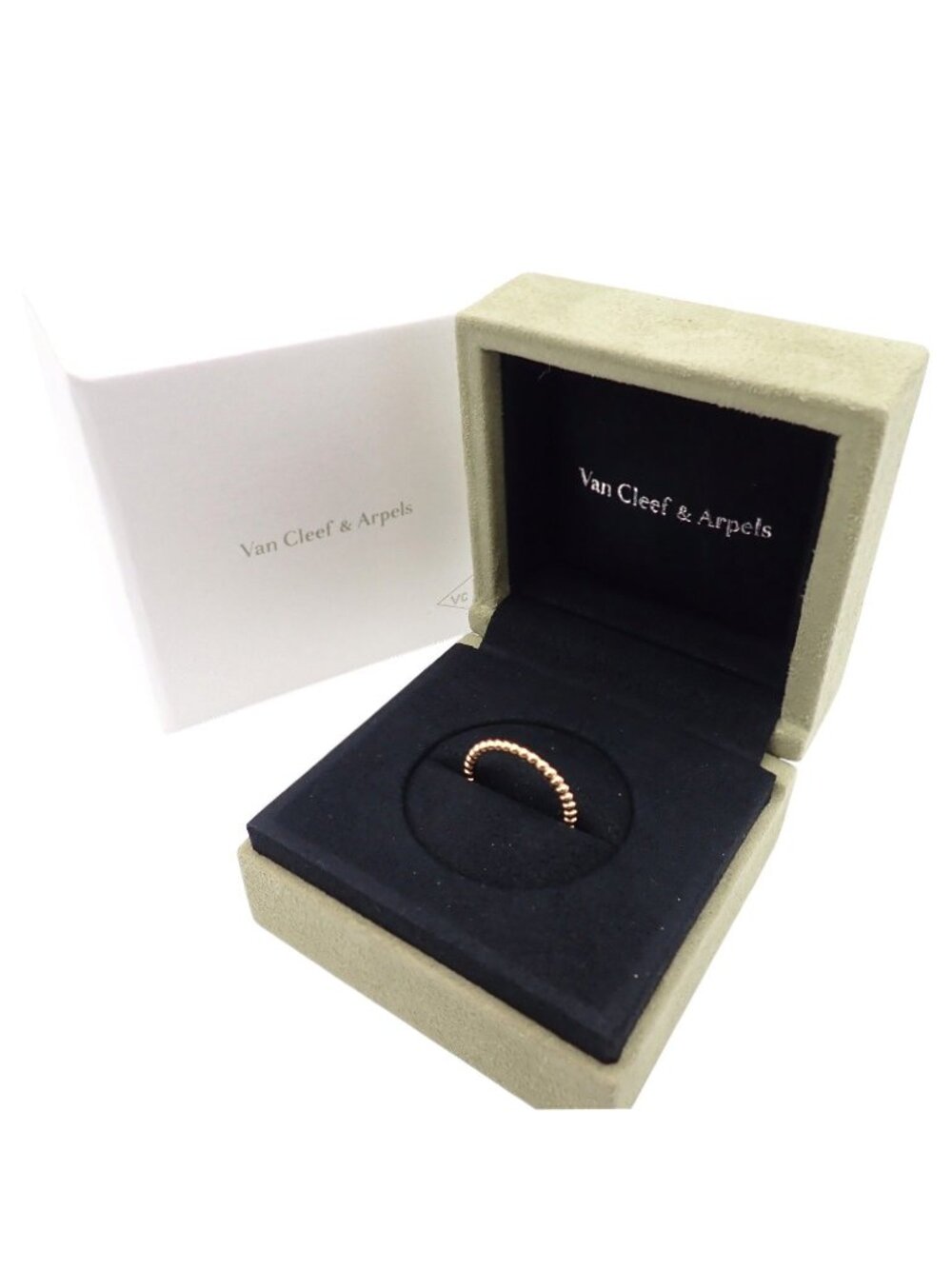 Van Cleef & Arpels Perlee Gold Pearl Small 52 Ring 18K Yellow Genus